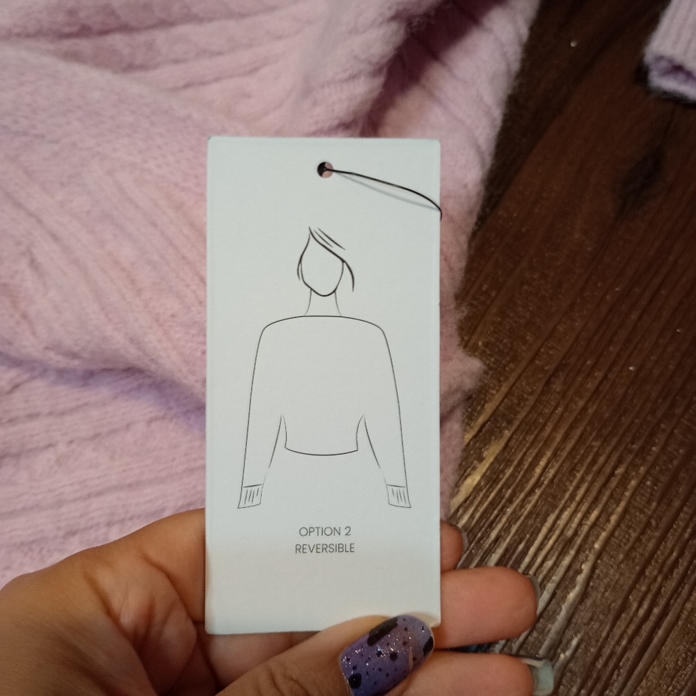 astr the label Mariana Crossover Sweater in Light Pink - Picture 8 of 10